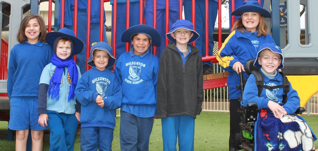 Group of Special Education Program students in playground